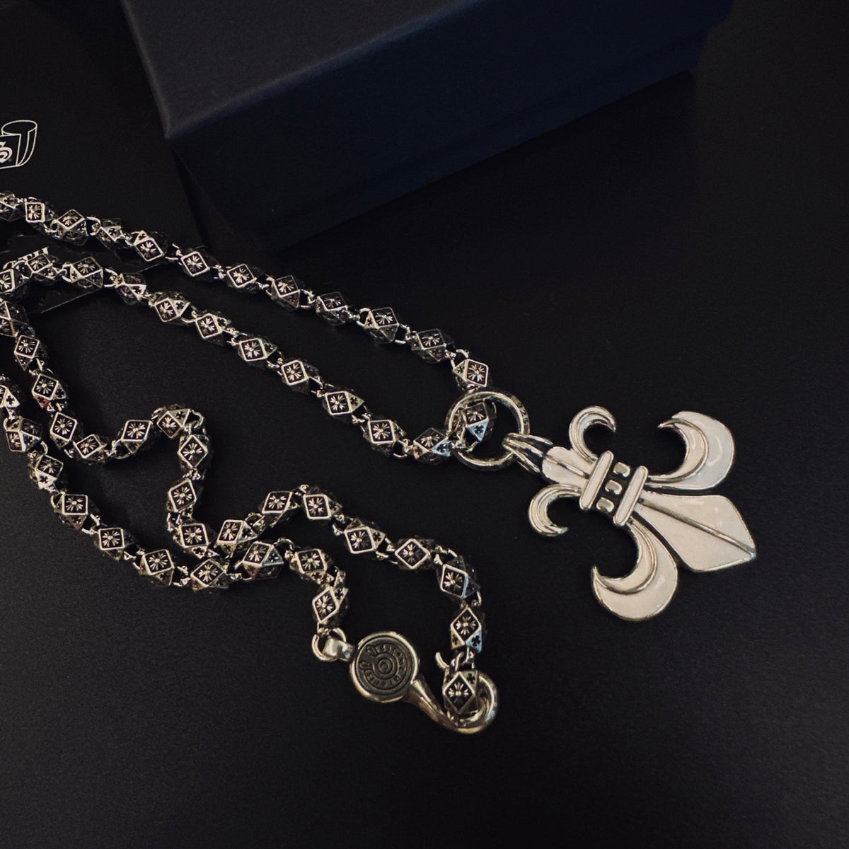 Chrome Hearts Curled Fleur Drop Necklace - album image 3