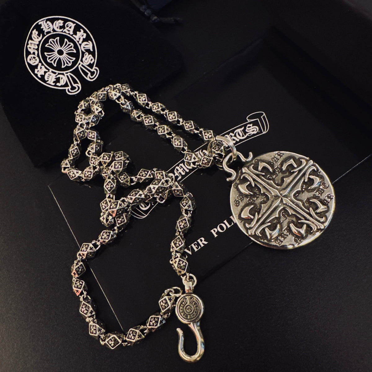 Chrome Hearts Round Engraved Medallion Necklace - album image 5