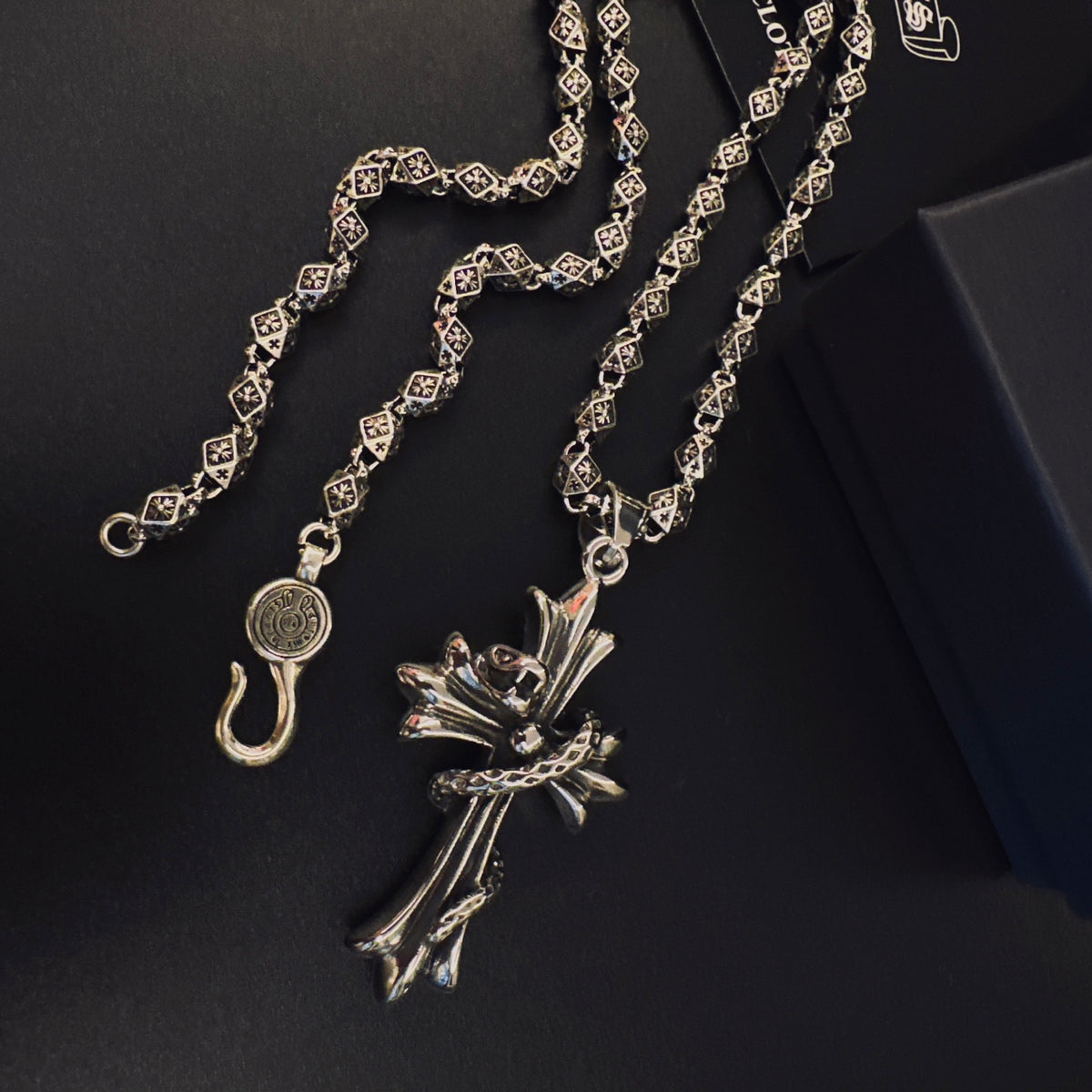Chrome Hearts Compact Flared Cross Pendant Necklace - album image 5
