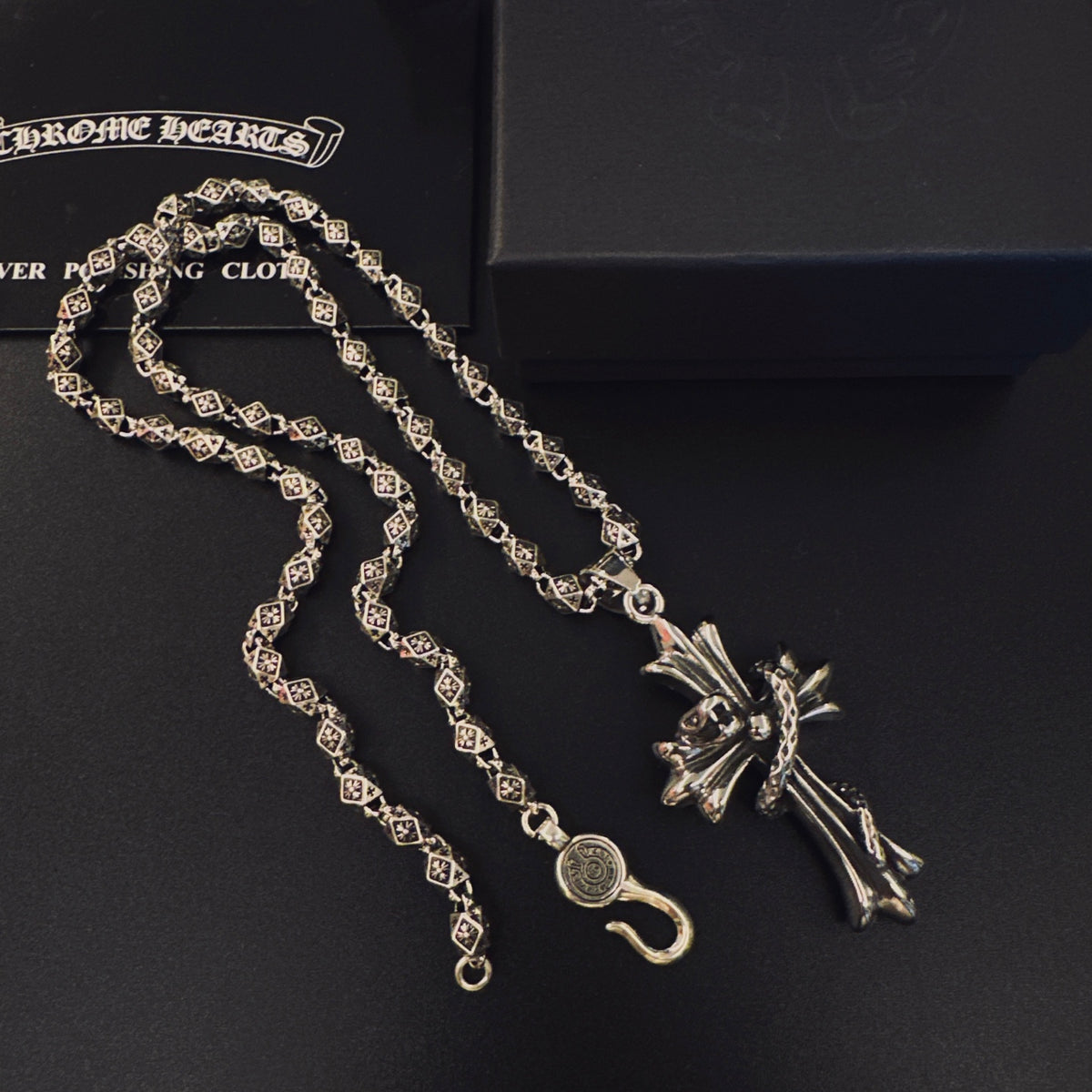 Chrome Hearts Compact Flared Cross Pendant Necklace - album image 2