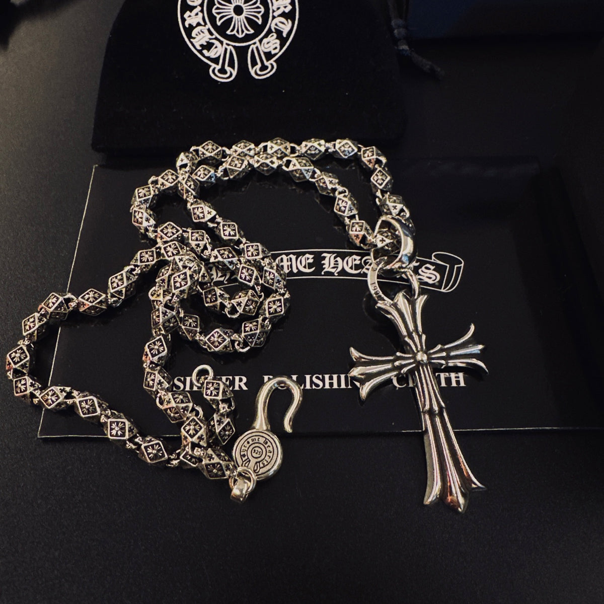Chrome Hearts Radiating Cross Station Necklace - album image 7