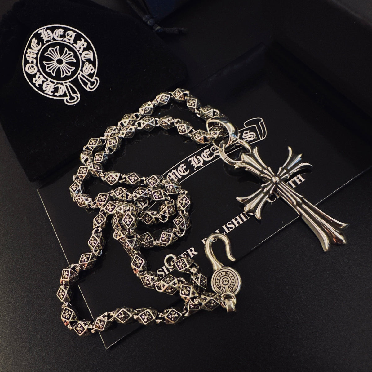 Chrome Hearts Radiating Cross Station Necklace - album image 5