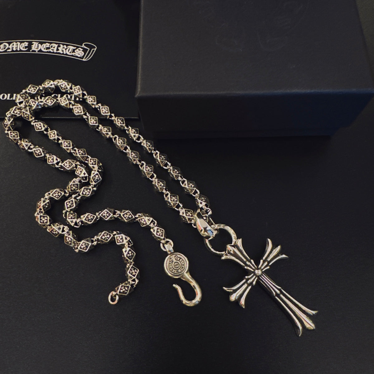 Chrome Hearts Radiating Cross Station Necklace - album image 2