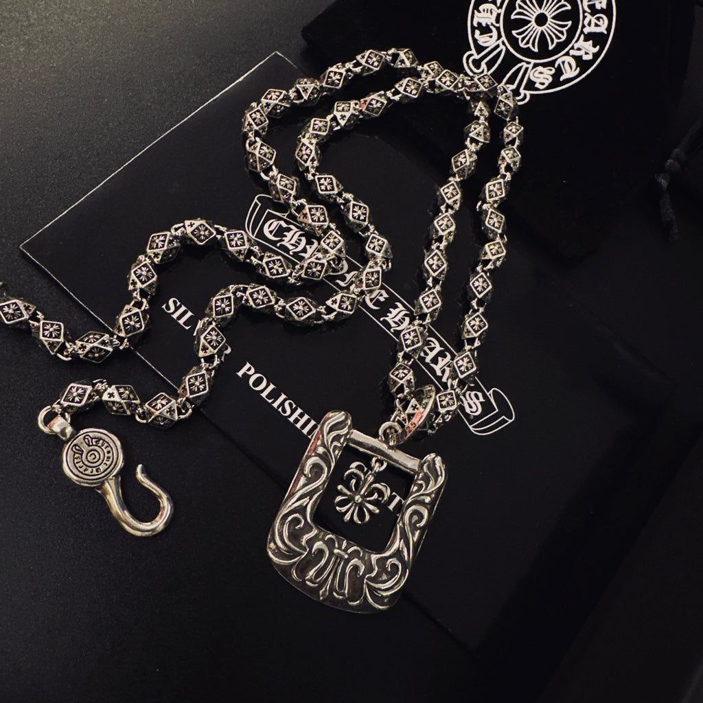 Chrome Hearts Square Ornamental Frame Necklace - album image 2