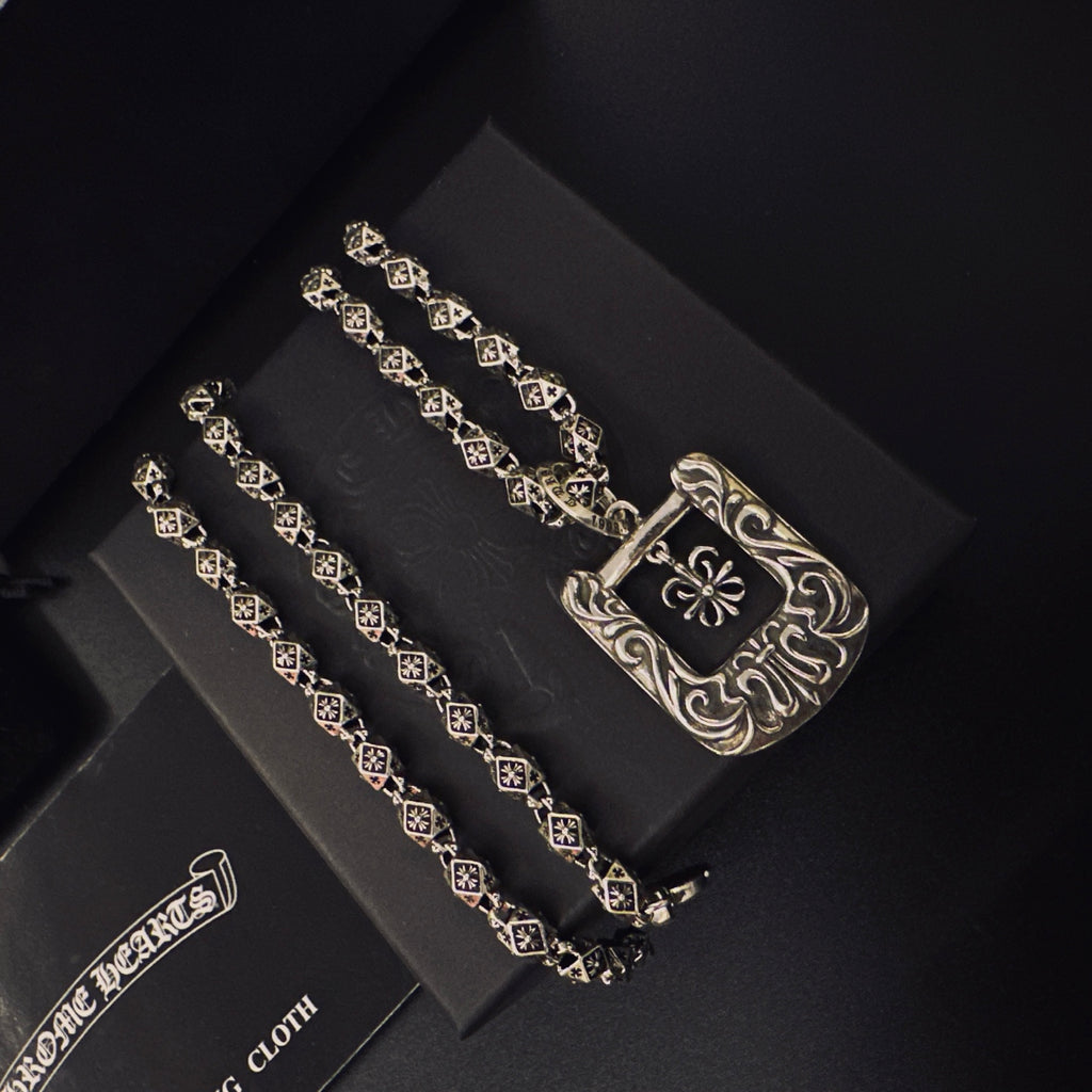 Chrome Hearts Square Ornamental Frame Necklace - album image 1
