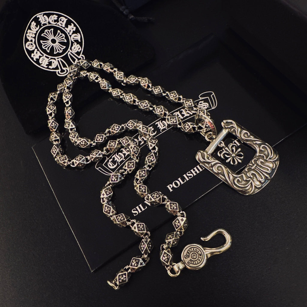 Chrome Hearts Square Ornamental Frame Necklace - album image 5