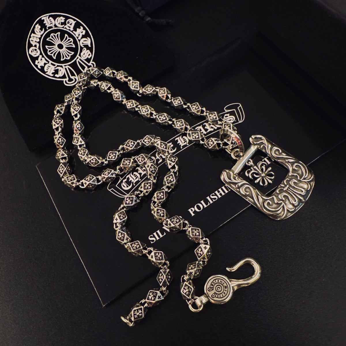 Chrome Hearts Square Ornamental Frame Necklace - album image 5