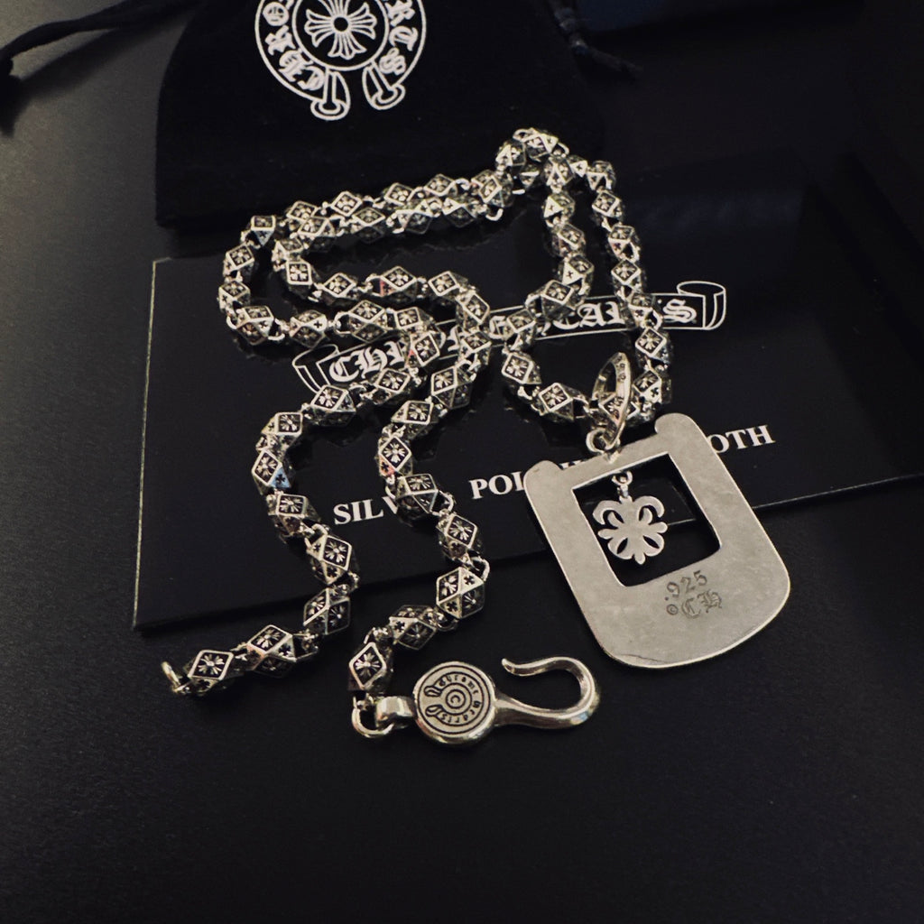 Chrome Hearts Square Ornamental Frame Necklace - album image 8
