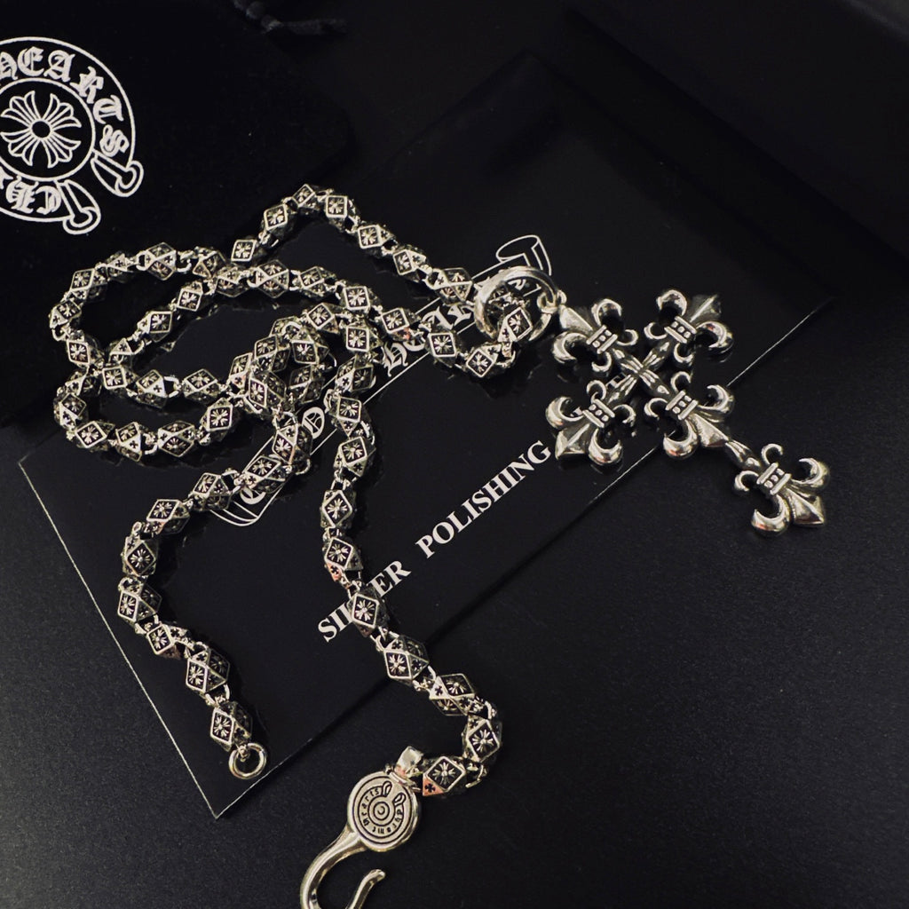Chrome Hearts Tiered Cross Ornament Necklace - album image 9