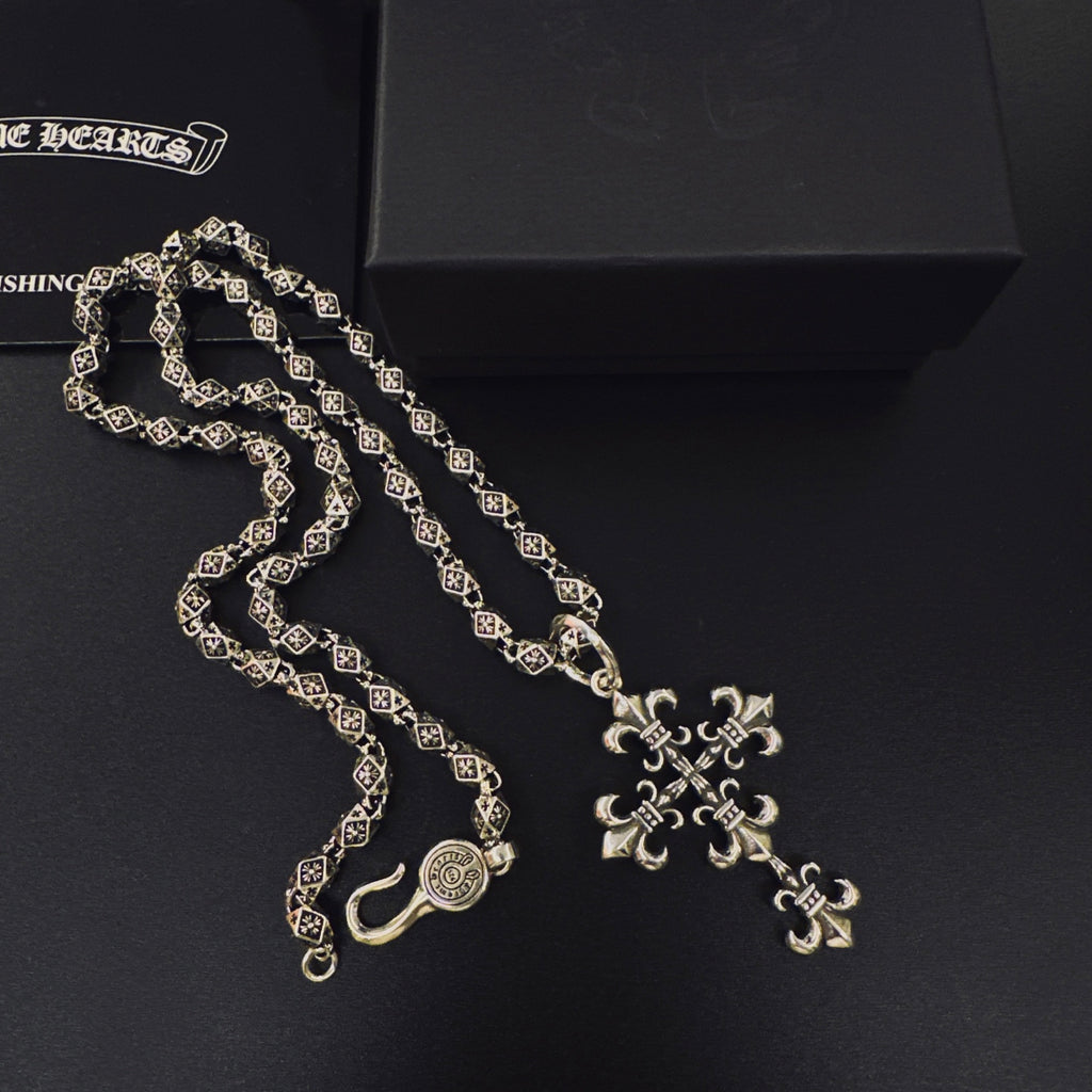 Chrome Hearts Tiered Cross Ornament Necklace - album image 8