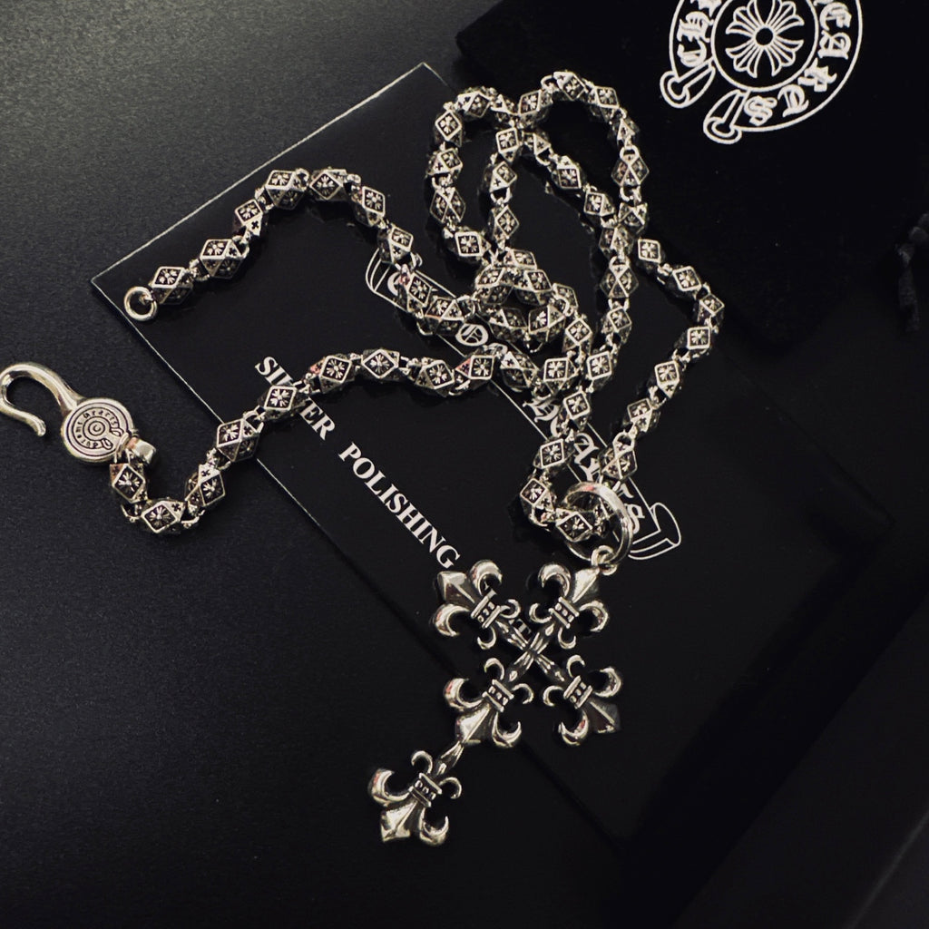 Chrome Hearts Tiered Cross Ornament Necklace - album image 6