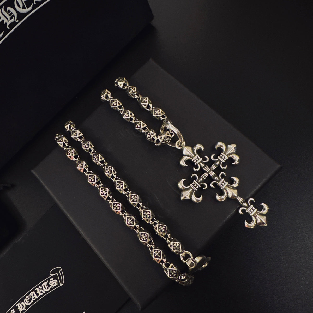 Chrome Hearts Tiered Cross Ornament Necklace - album image 3
