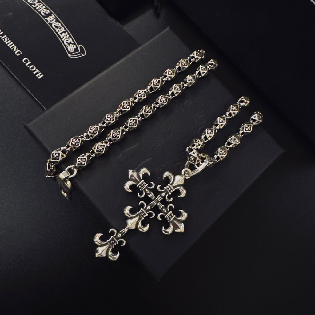 Chrome Hearts Tiered Cross Ornament Necklace - album image 7