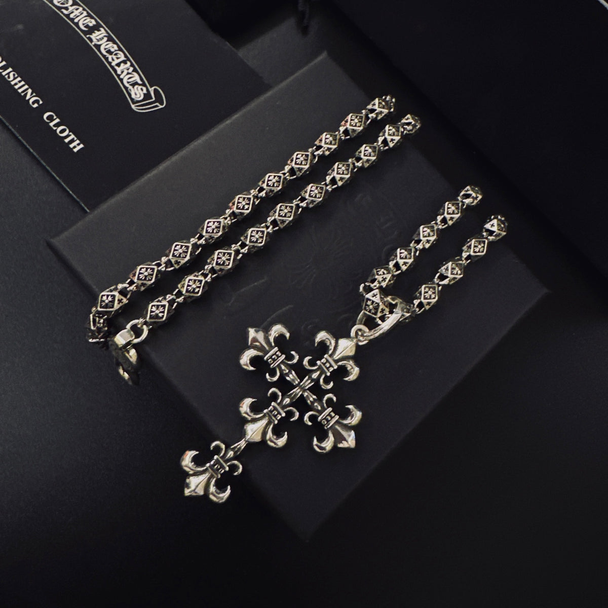 Chrome Hearts Tiered Cross Ornament Necklace - album image 7