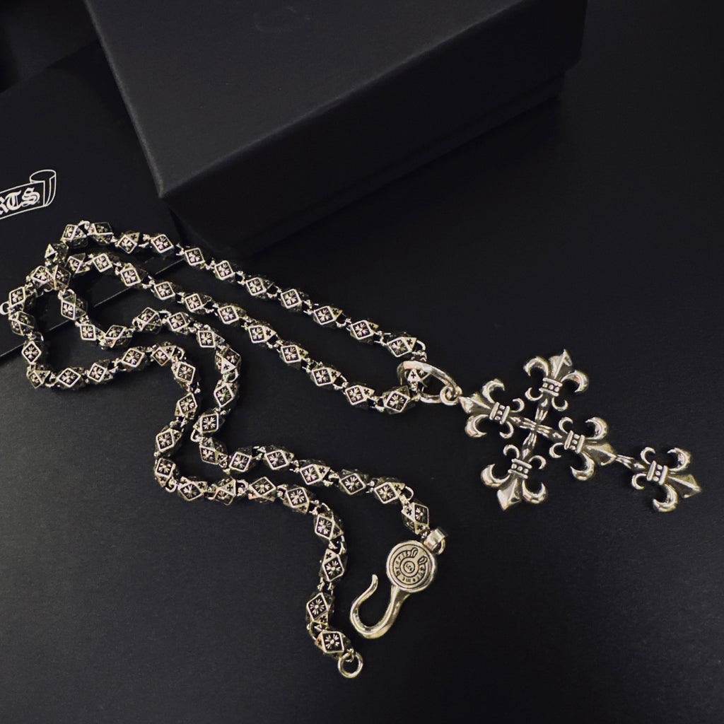 Chrome Hearts Tiered Cross Ornament Necklace - album image 4