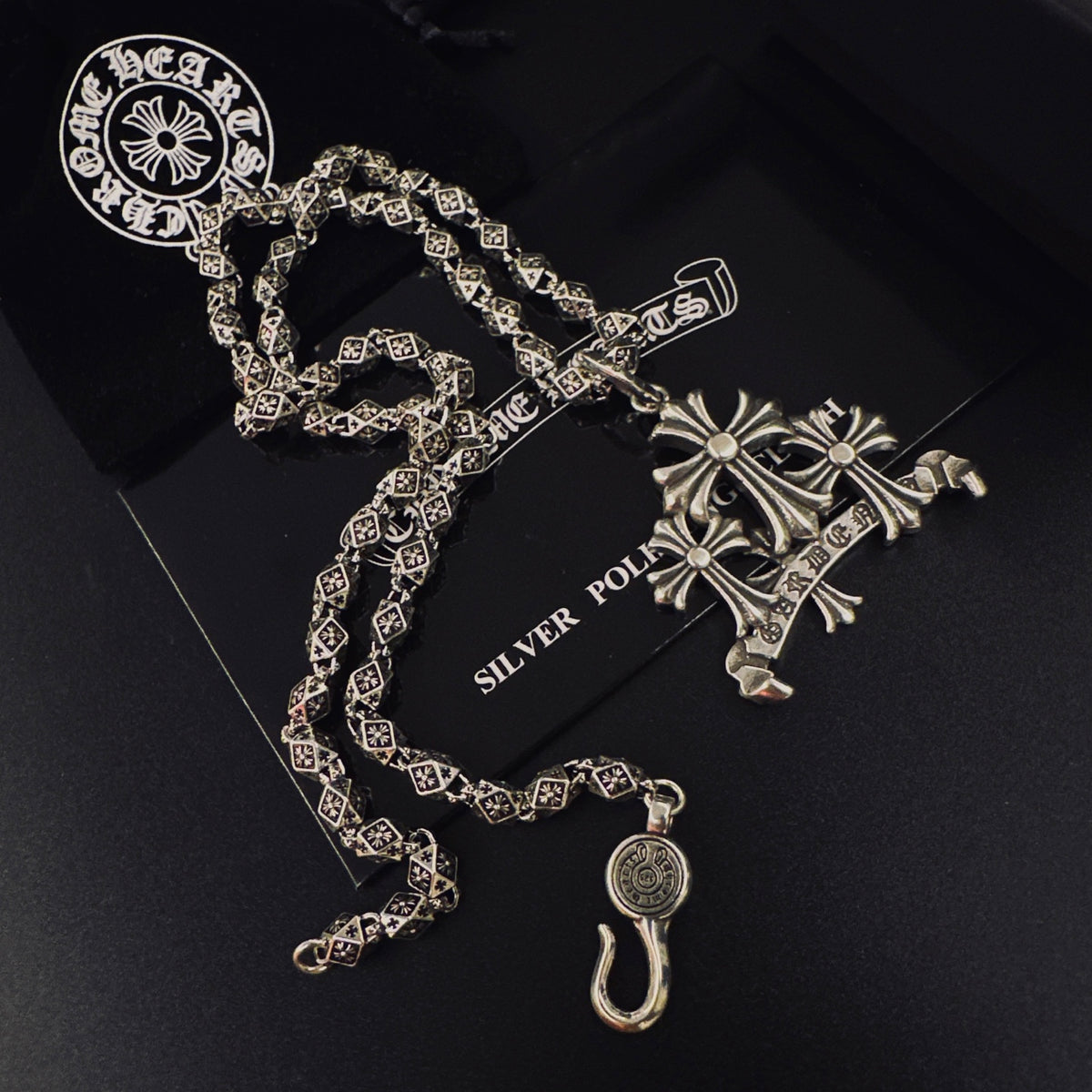 Chrome Hearts Triple Cross Cluster Necklace - album image 9