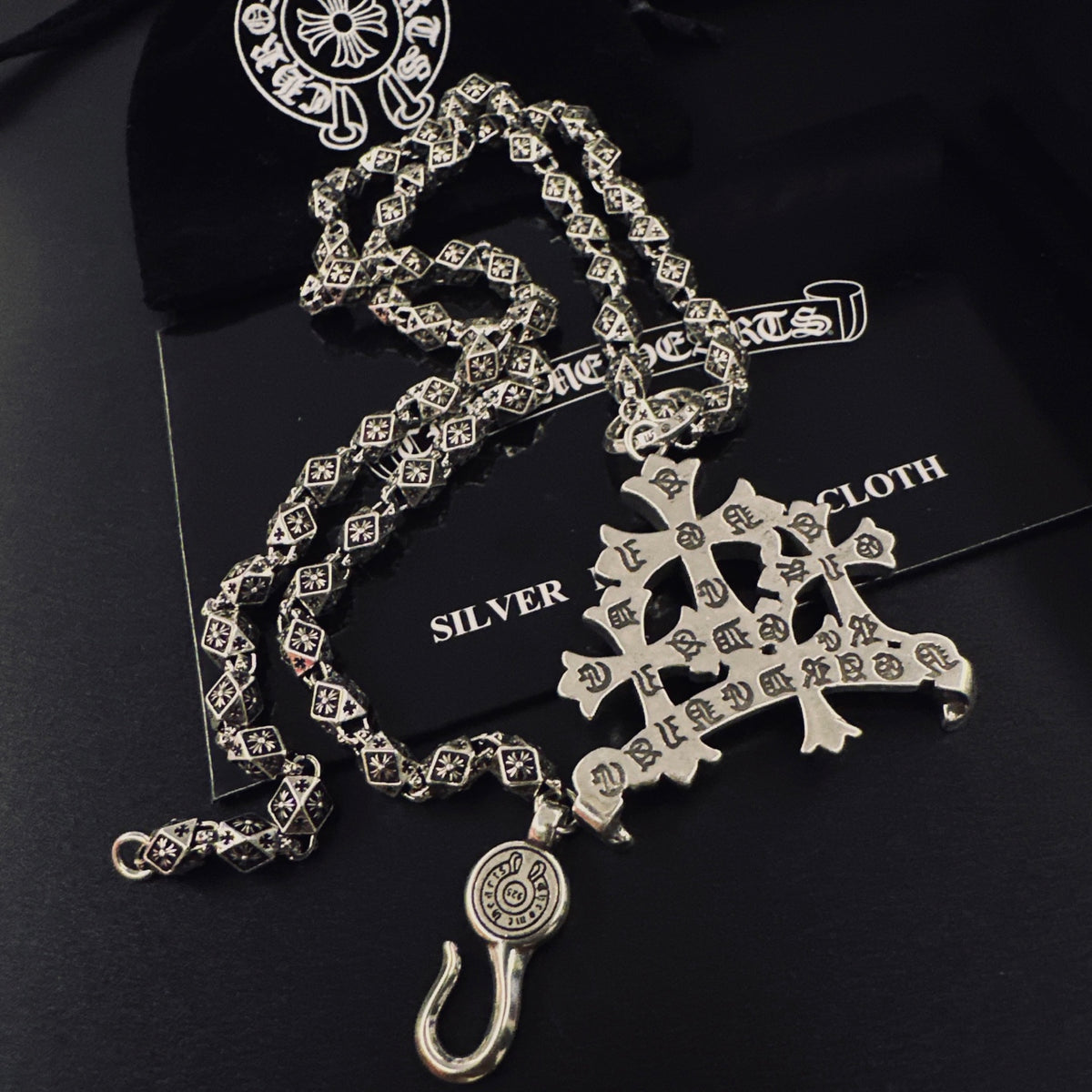 Chrome Hearts Triple Cross Cluster Necklace - album image 5