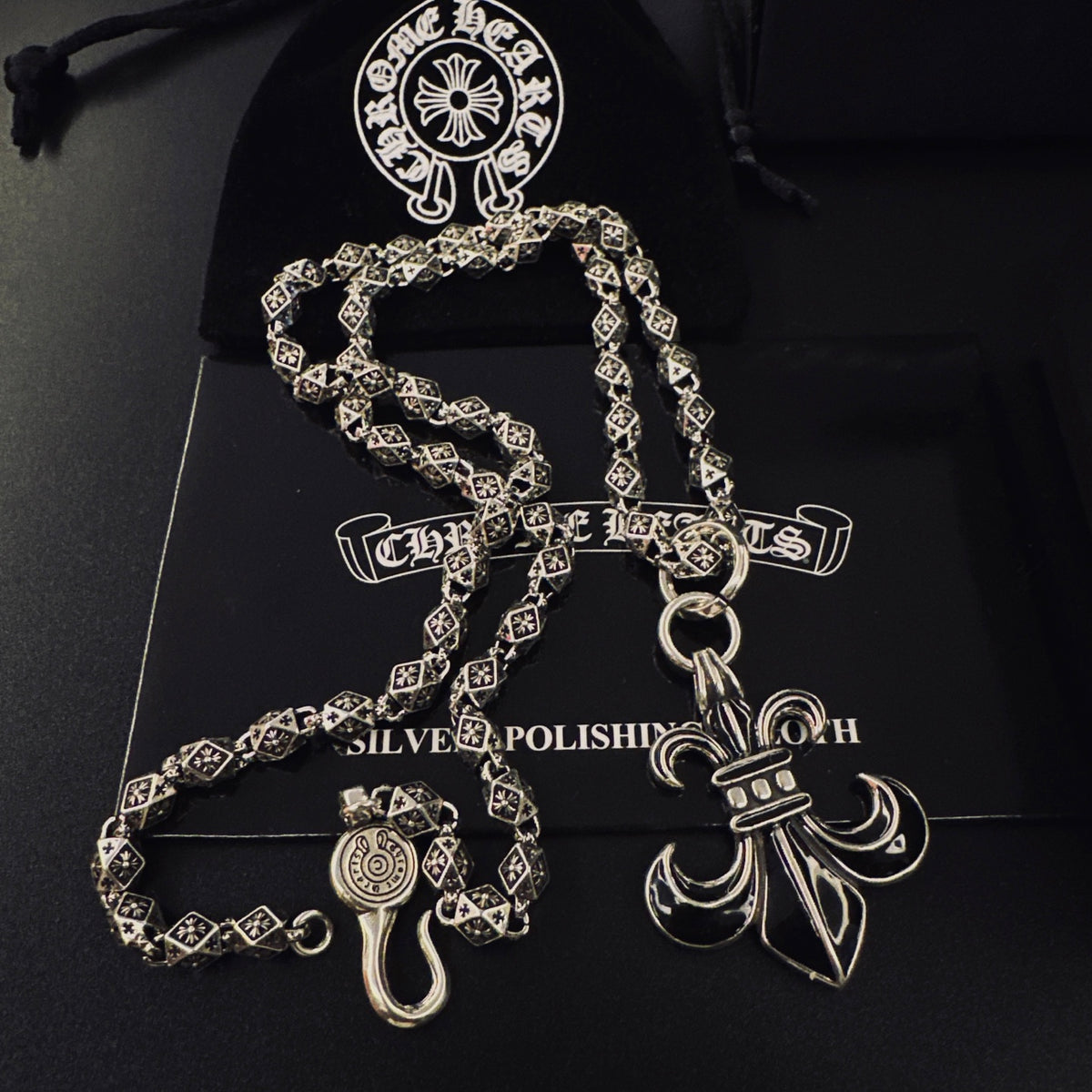 Chrome Hearts Ornate Dagger Pendant Necklace - album image 8