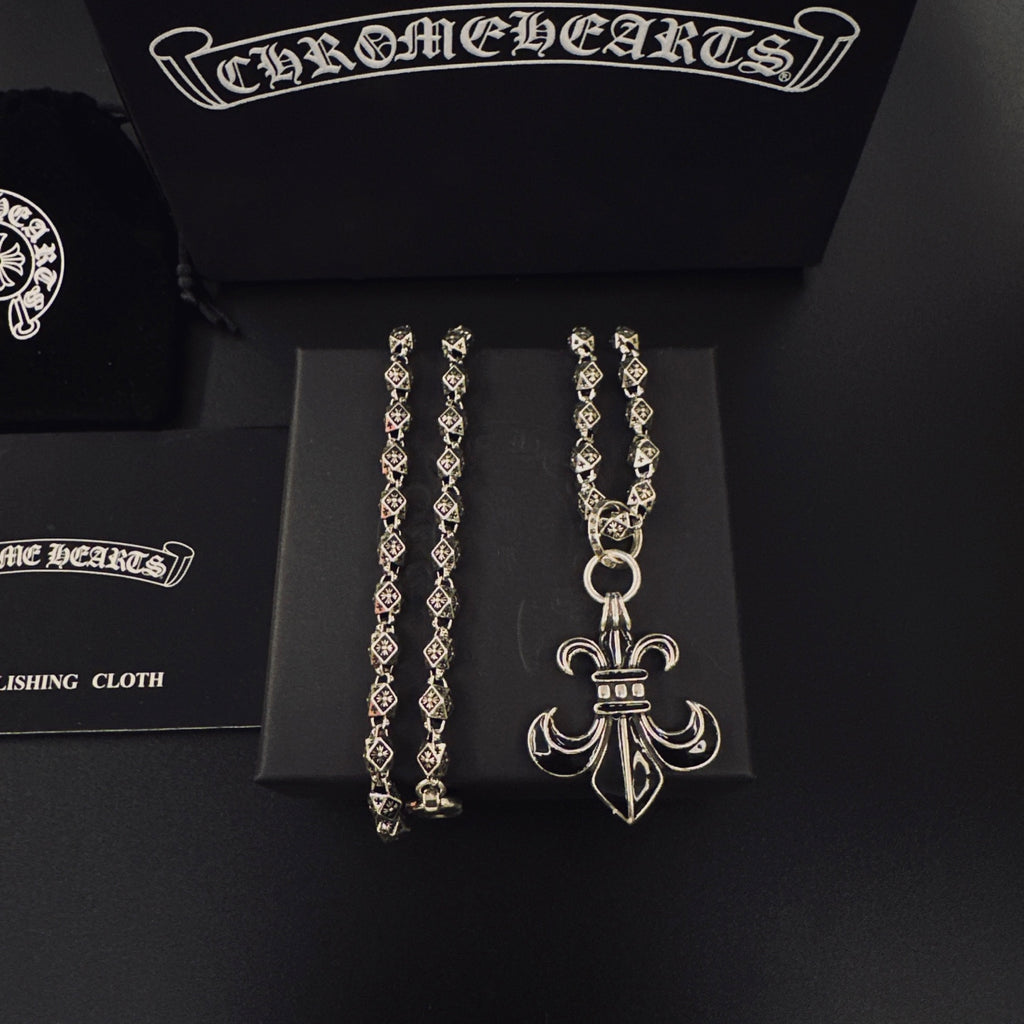 Chrome Hearts Ornate Dagger Pendant Necklace - album image 1