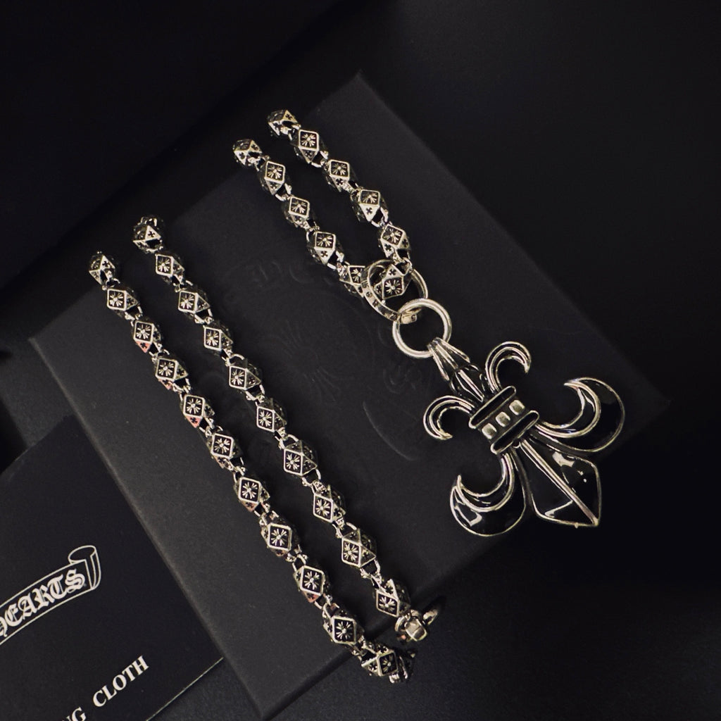 Chrome Hearts Ornate Dagger Pendant Necklace - album image 7