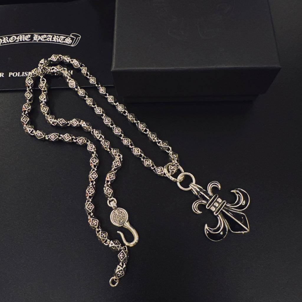 Chrome Hearts Ornate Dagger Pendant Necklace - album image 6