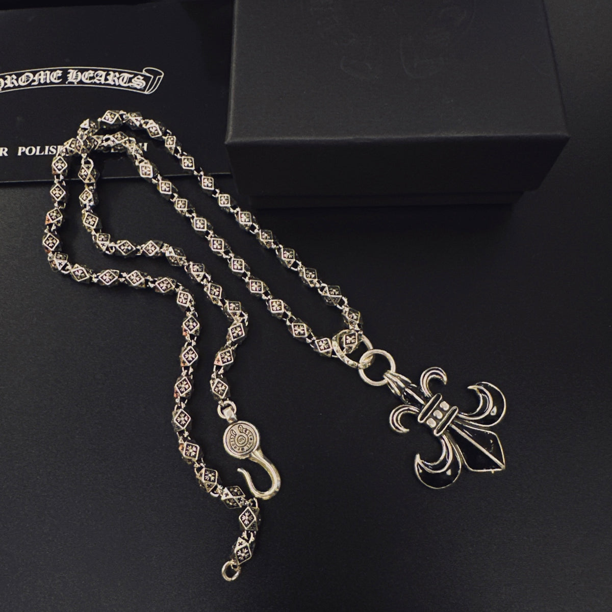 Chrome Hearts Ornate Dagger Pendant Necklace - album image 6