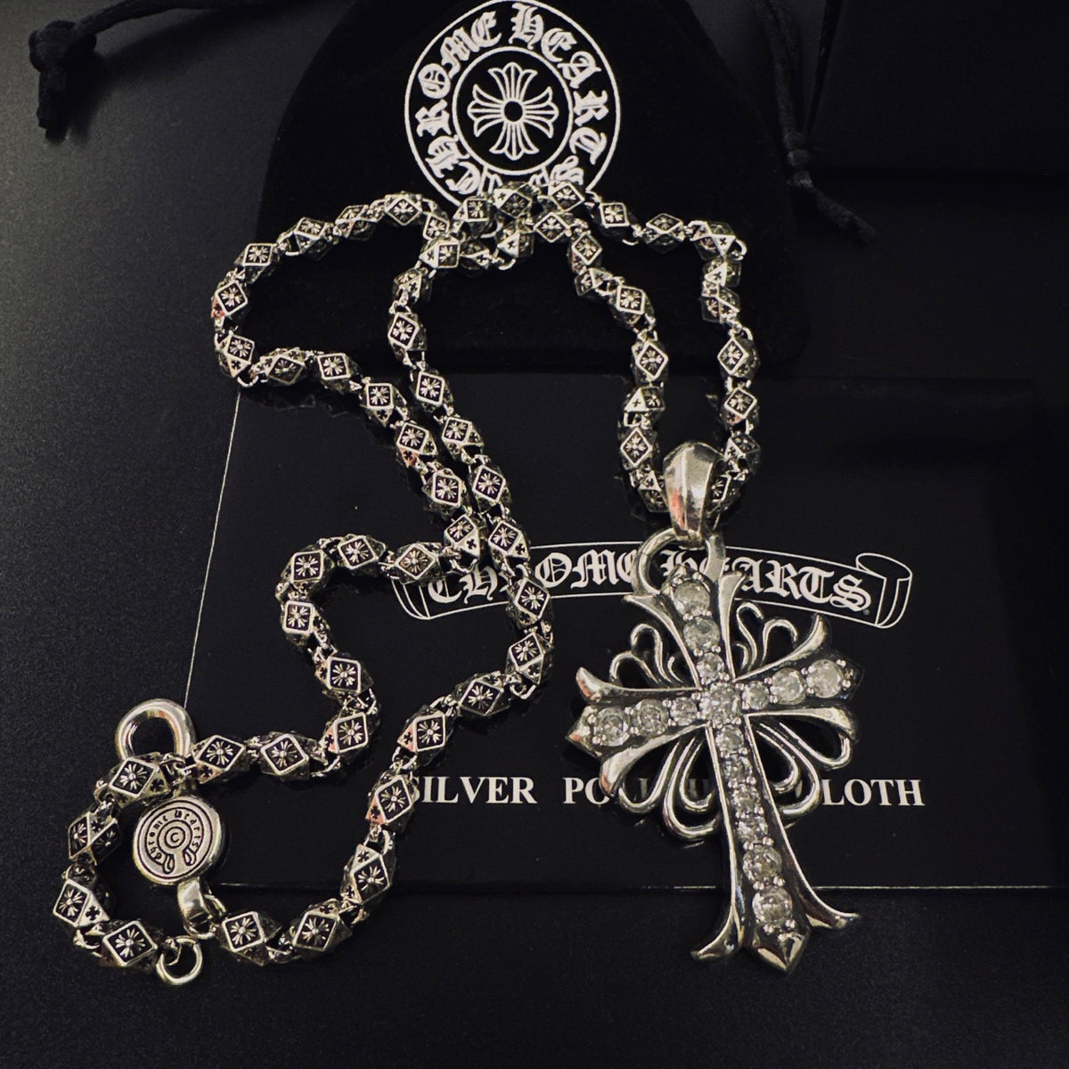 Chrome Hearts Wide Fleur Cross Necklace - album image 4