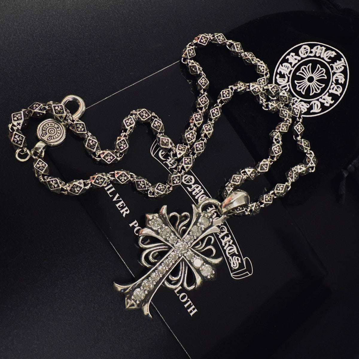 Chrome Hearts Wide Fleur Cross Necklace - album image 3
