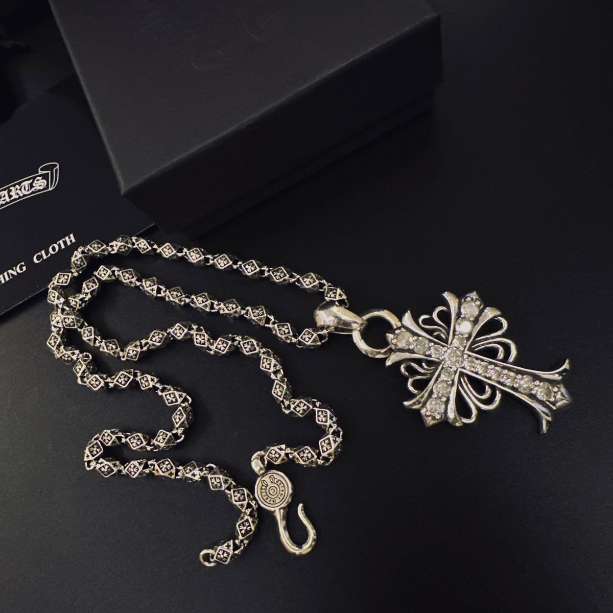Chrome Hearts Wide Fleur Cross Necklace - album image 8
