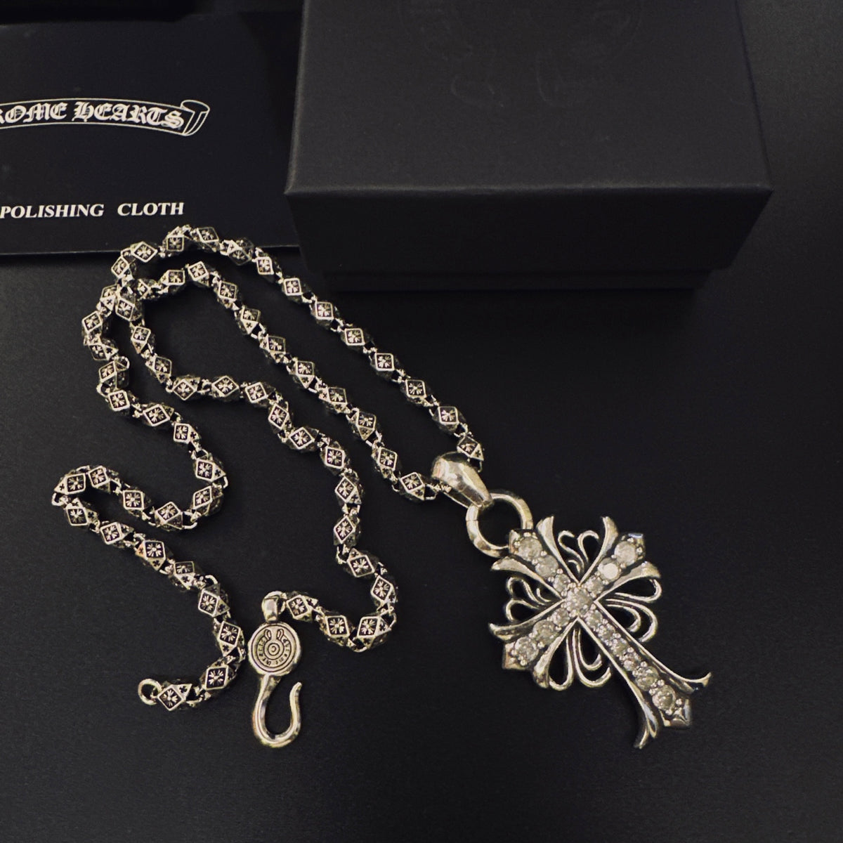 Chrome Hearts Wide Fleur Cross Necklace - album image 5