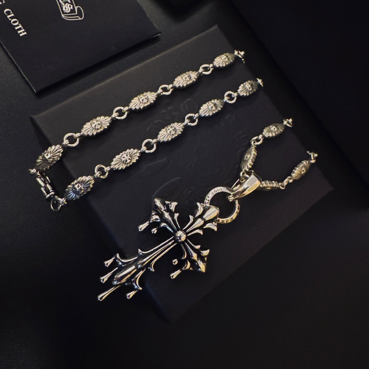Chrome Hearts Double-Level Cross Pendant Necklace - album image 8