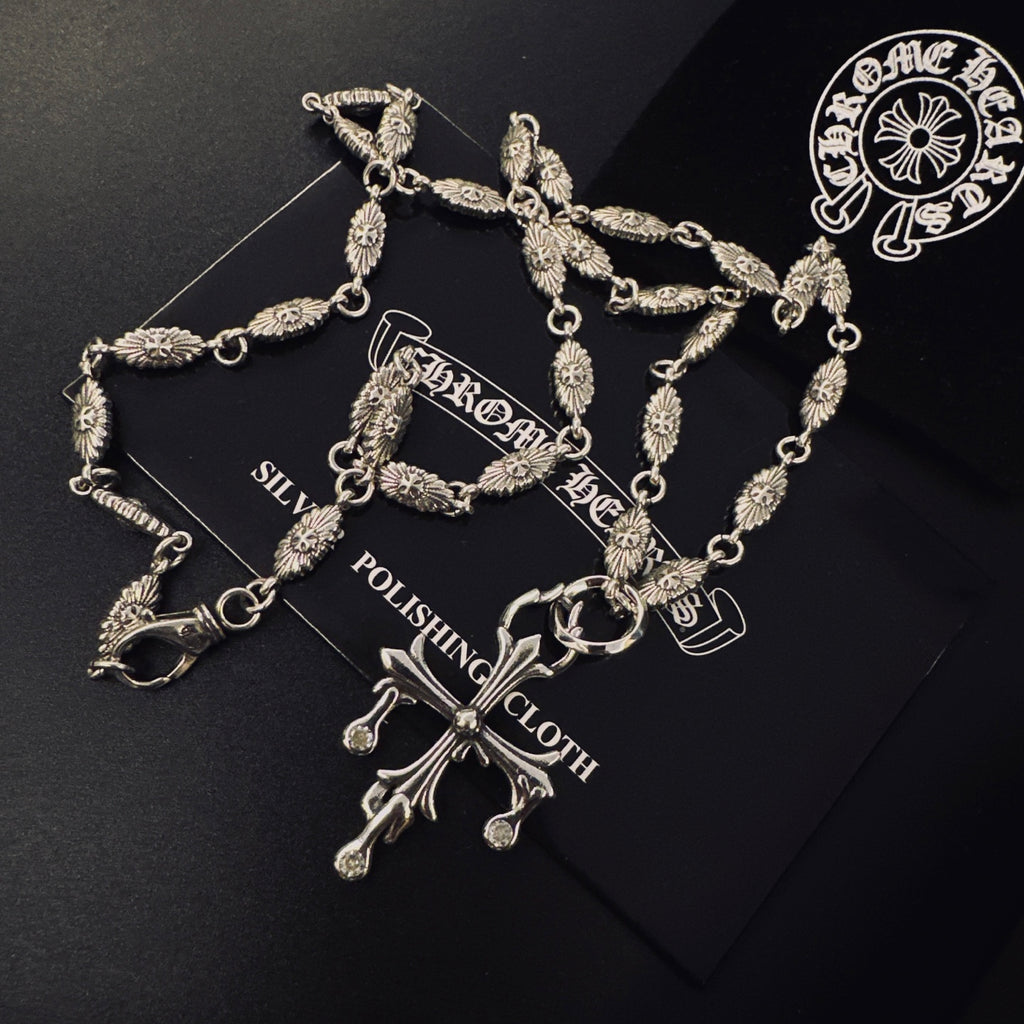 Chrome Hearts Long Flared Cross Necklace - album image 6