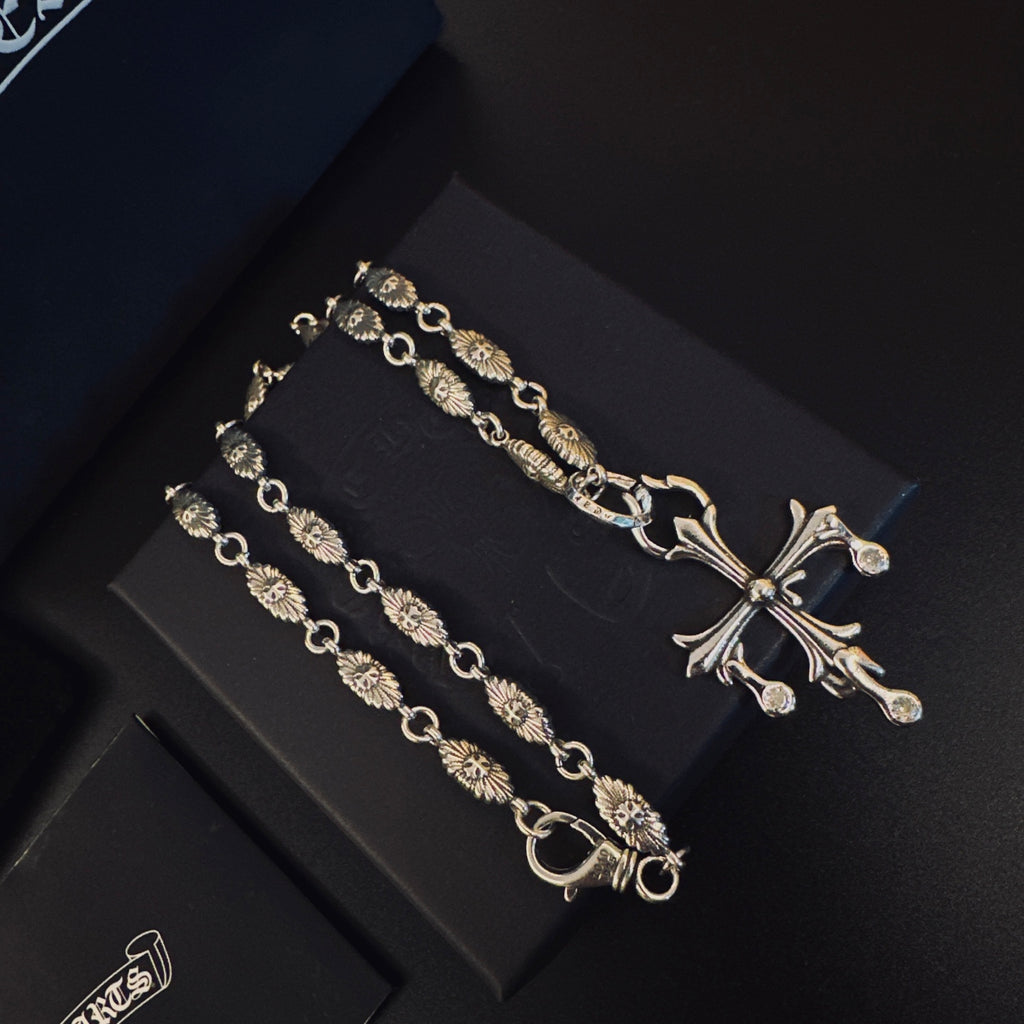 Chrome Hearts Long Flared Cross Necklace - album image 1