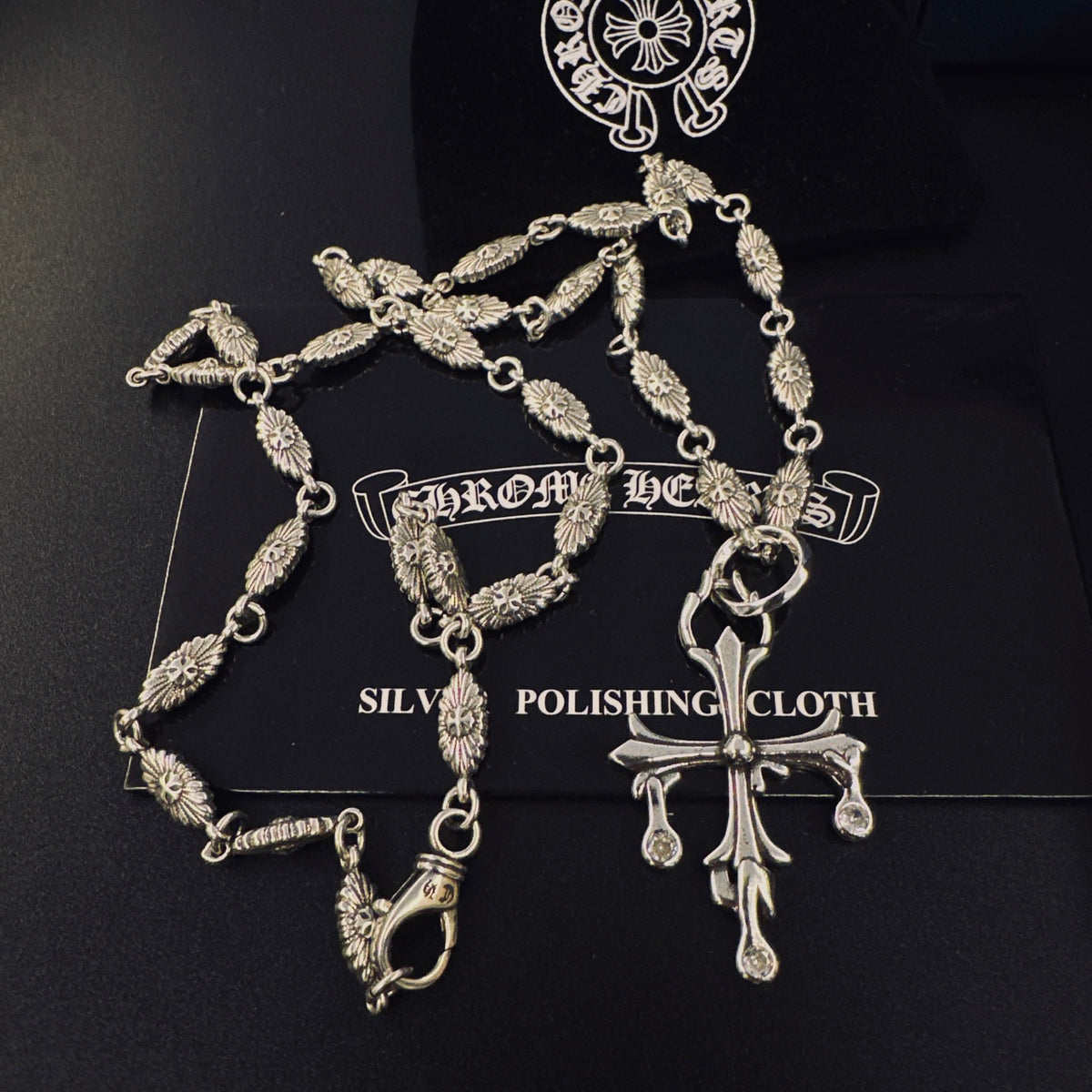 Chrome Hearts Long Flared Cross Necklace - album image 3