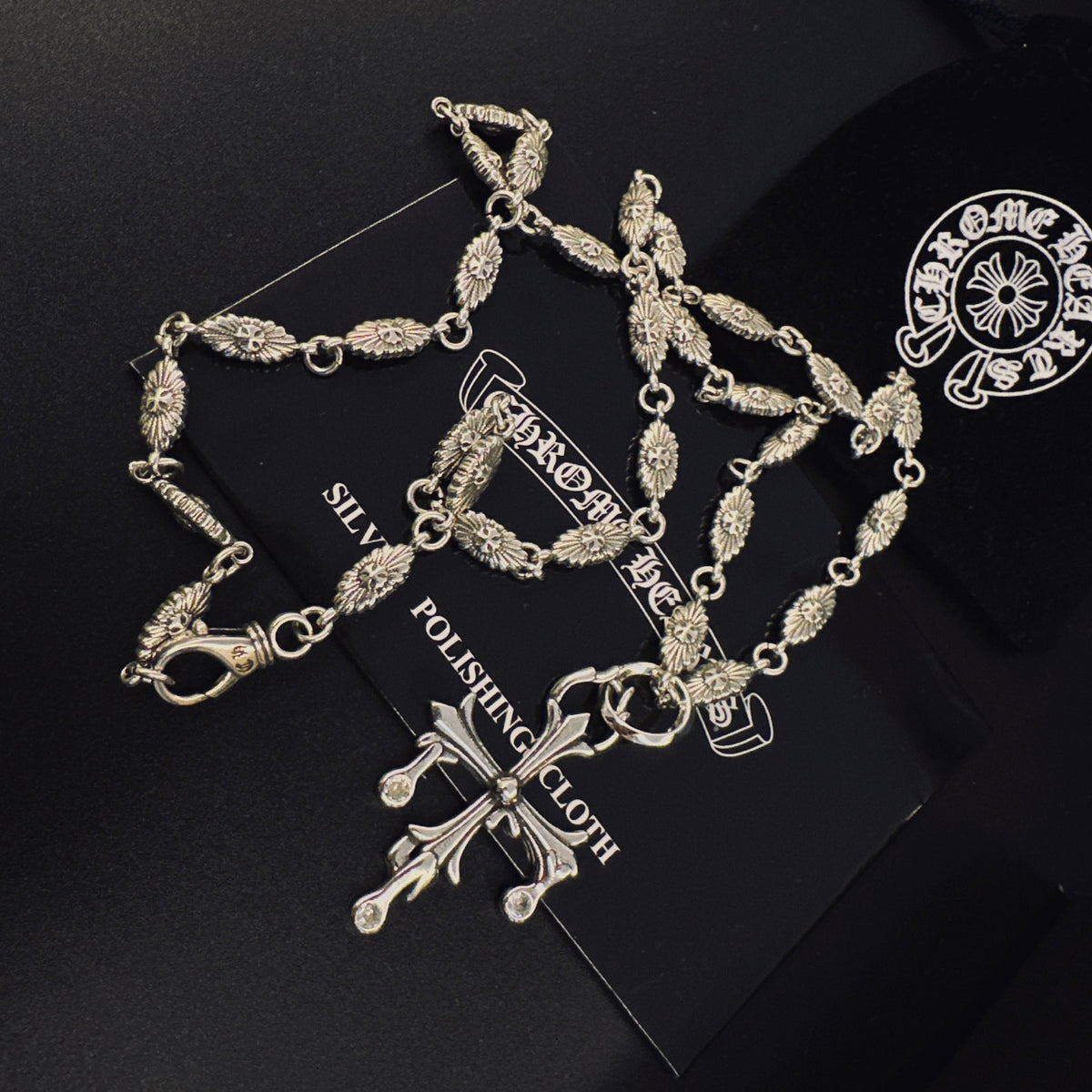 Chrome Hearts Long Flared Cross Necklace - album image 4