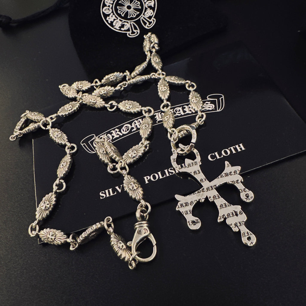 Chrome Hearts Long Flared Cross Necklace - album image 8
