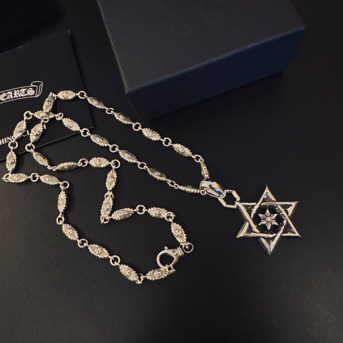 Chrome Hearts Layered Six-Point Star Pendant Necklace - album image 3