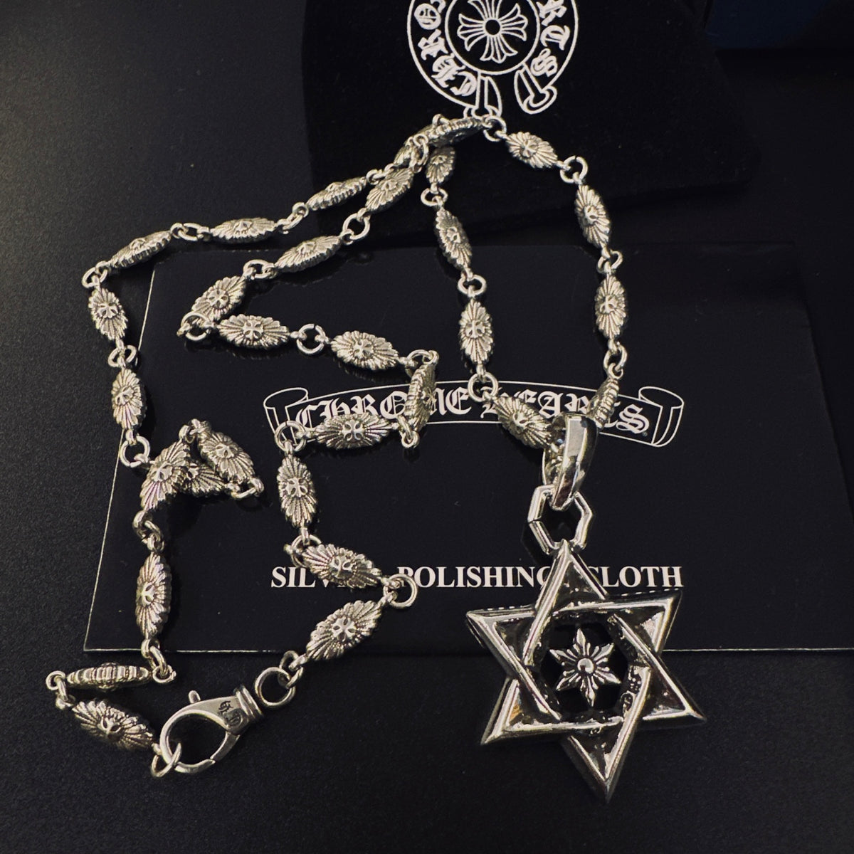 Chrome Hearts Layered Six-Point Star Pendant Necklace - album image 2