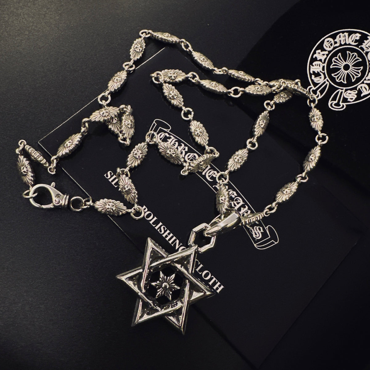 Chrome Hearts Layered Six-Point Star Pendant Necklace - album image 4