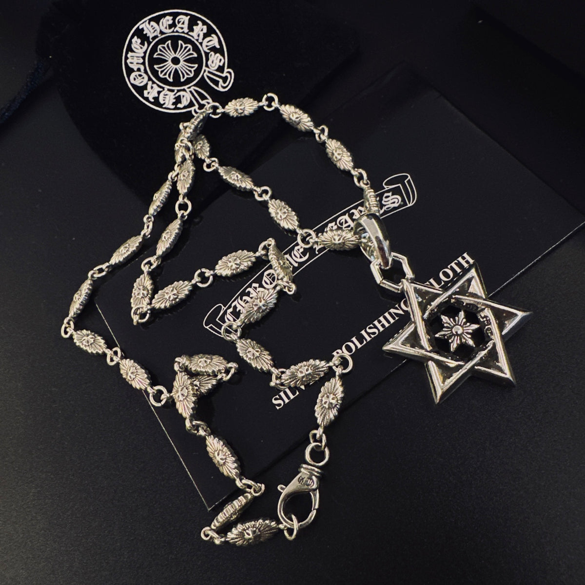Chrome Hearts Layered Six-Point Star Pendant Necklace - album image 7