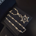 Chrome Hearts Layered Six-Point Star Pendant Necklace - album image 1