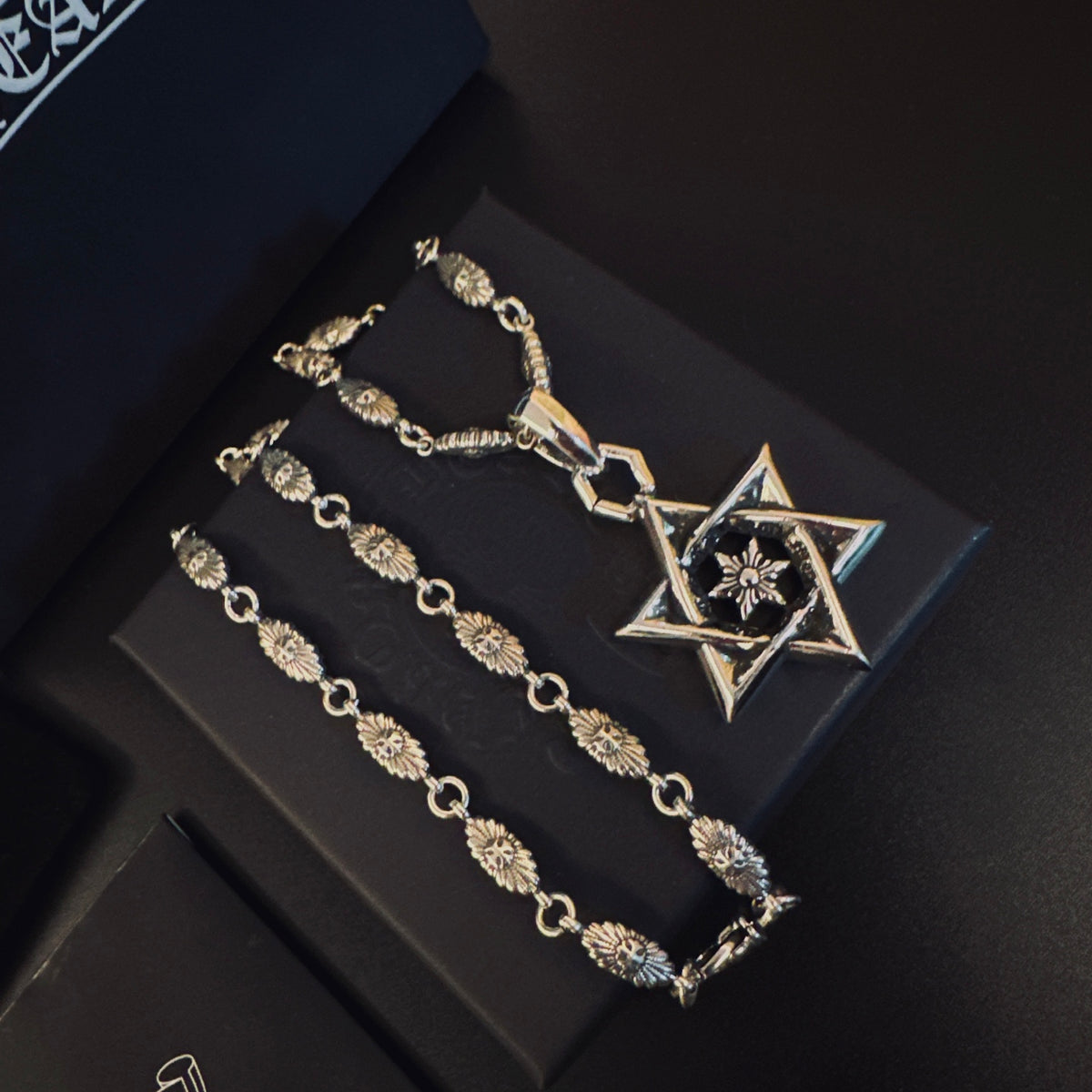 Chrome Hearts Layered Six-Point Star Pendant Necklace - album image 1