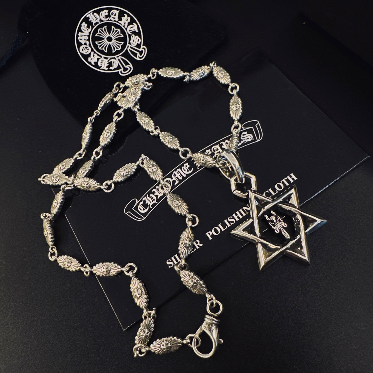 Chrome Hearts Large Open Six-Point Star Necklace - album image 7