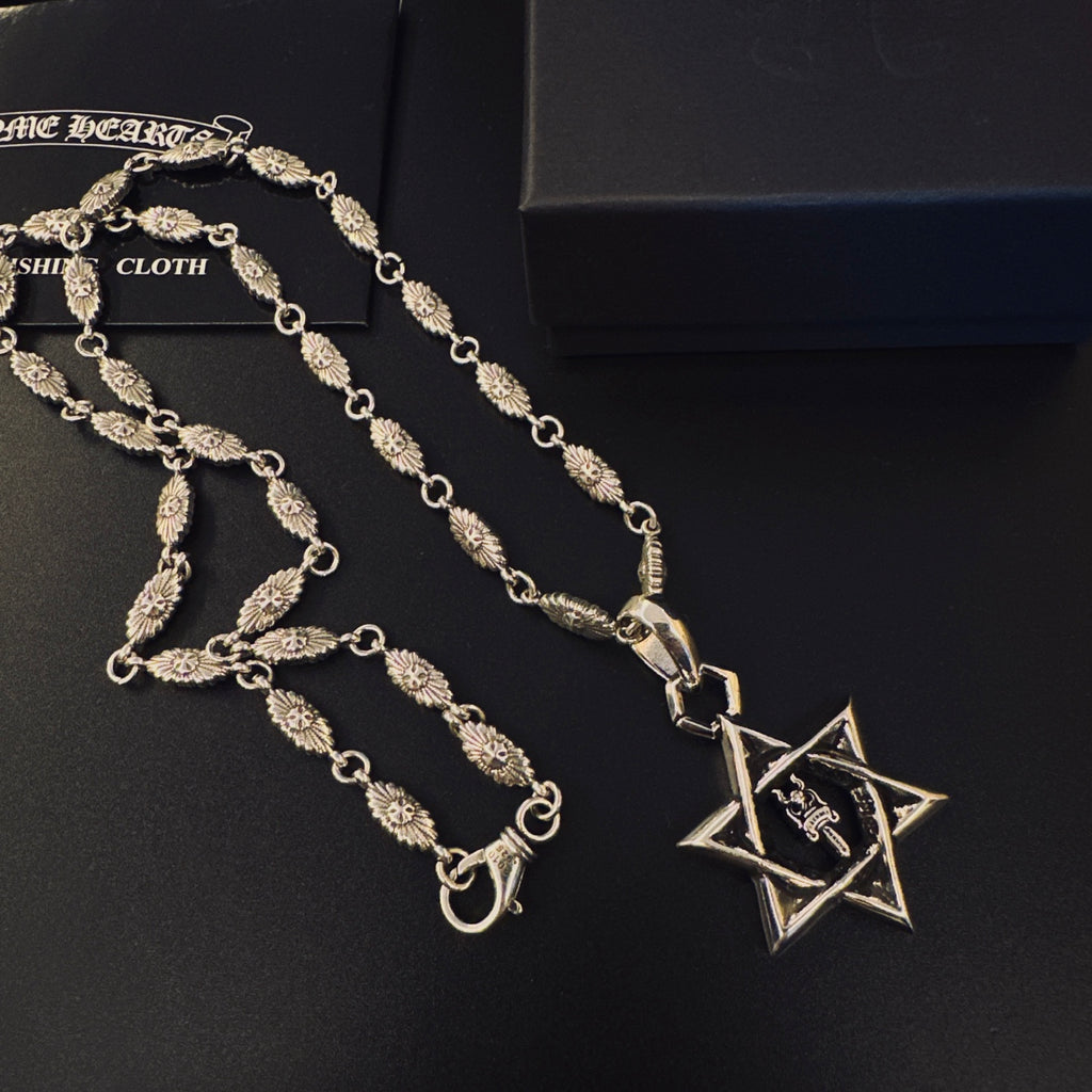 Chrome Hearts Large Open Six-Point Star Necklace - album image 5