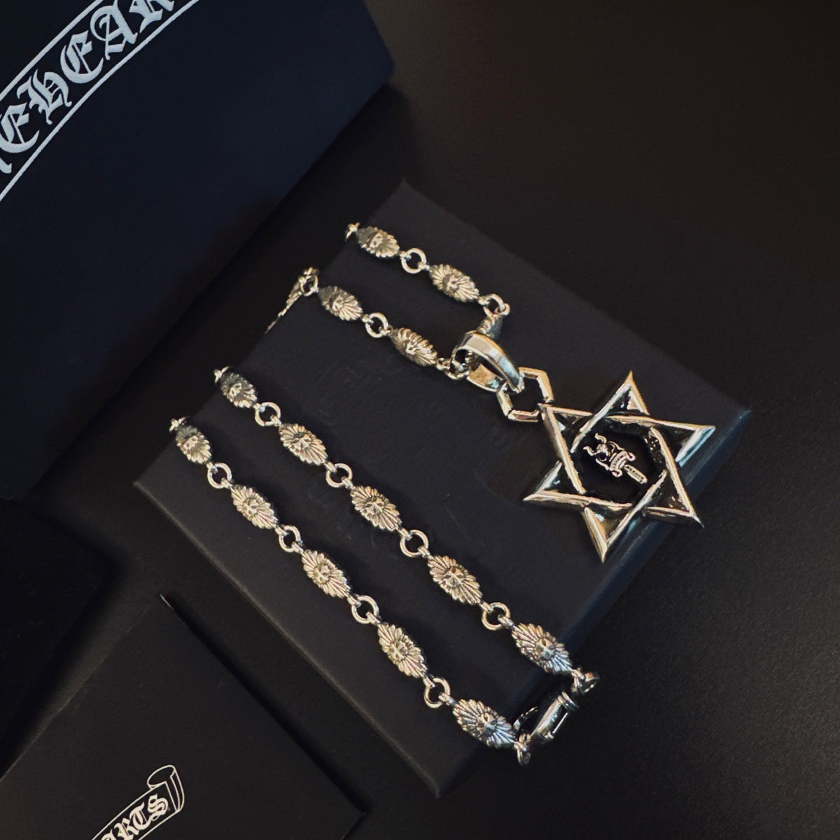 Chrome Hearts Large Open Six-Point Star Necklace - album image 1