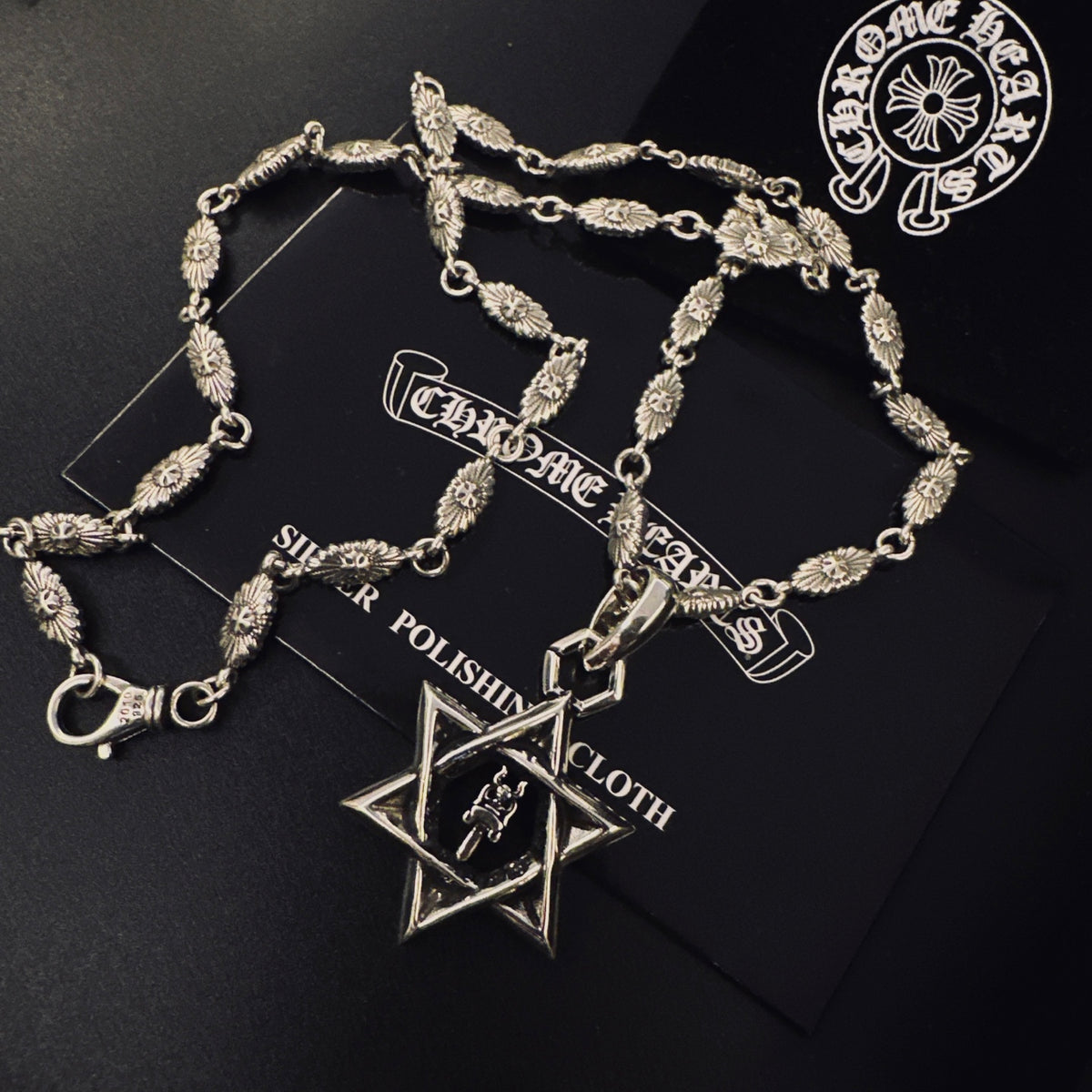 Chrome Hearts Large Open Six-Point Star Necklace - album image 4