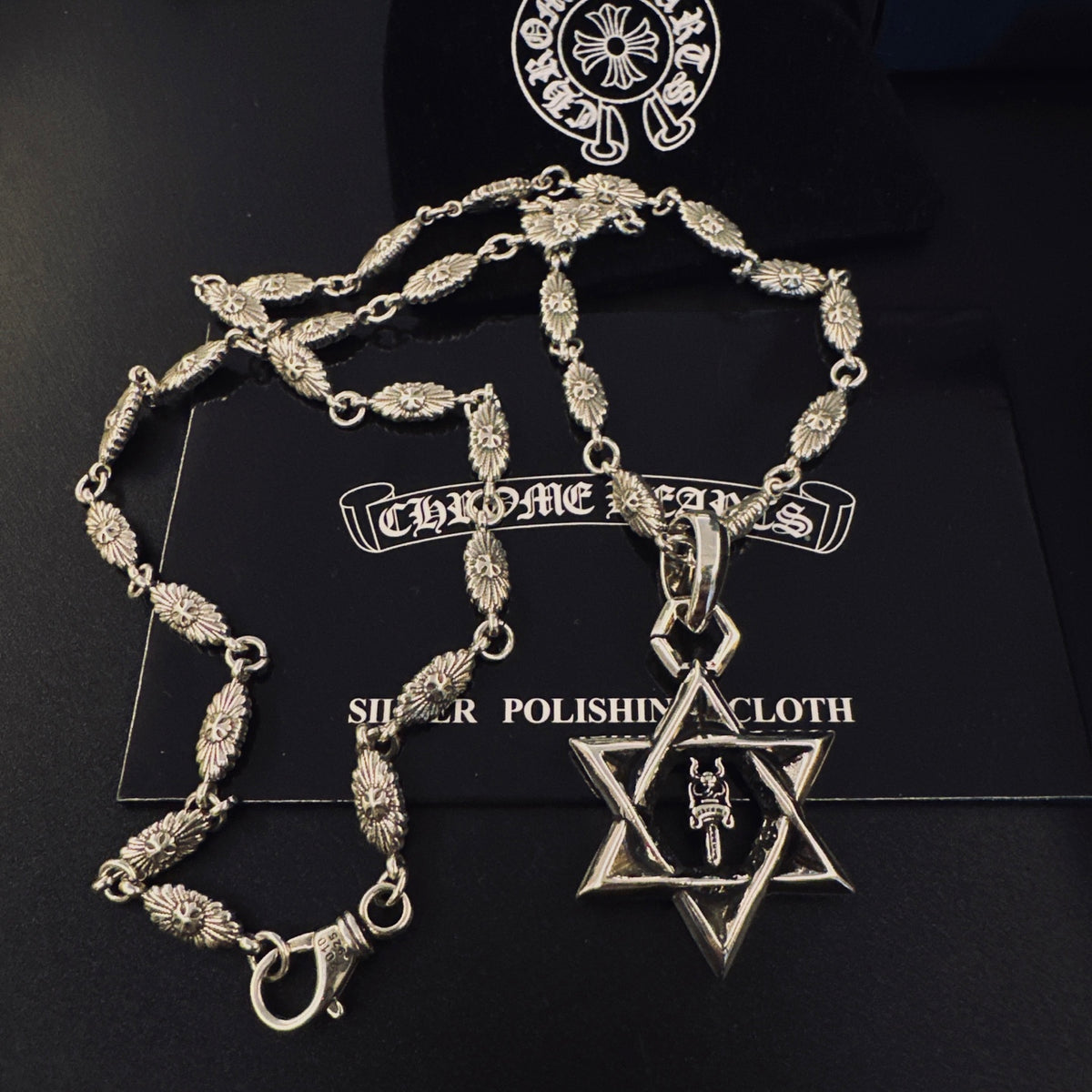 Chrome Hearts Large Open Six-Point Star Necklace - album image 2