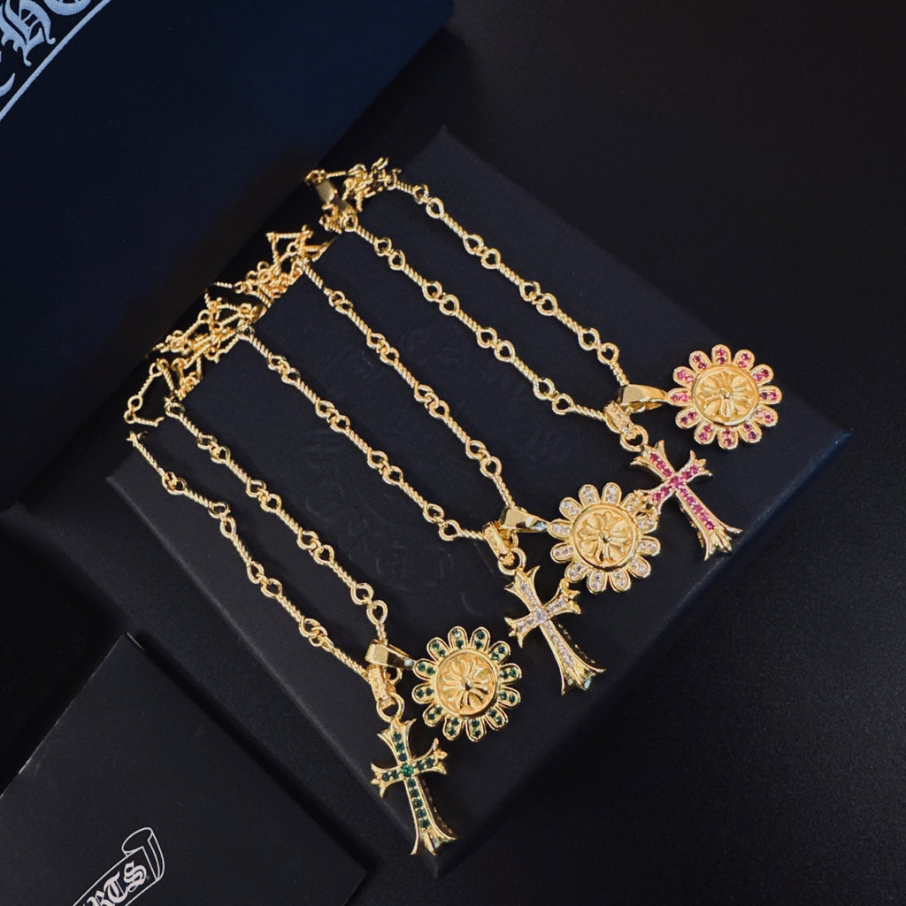 Chrome Hearts Gold-Tone Round Motif Necklace - album image 2