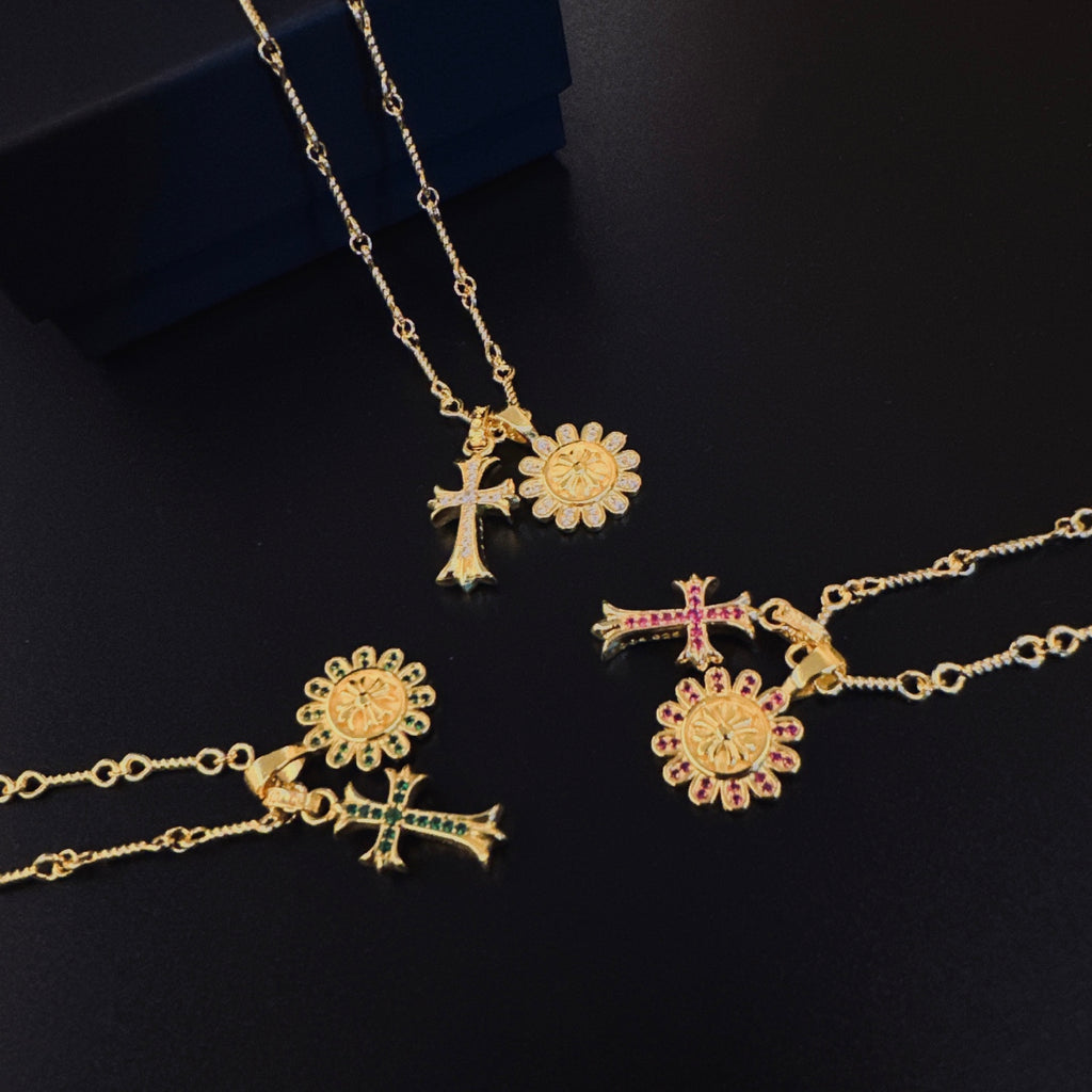 Chrome Hearts Gold-Tone Round Motif Necklace - album image 4
