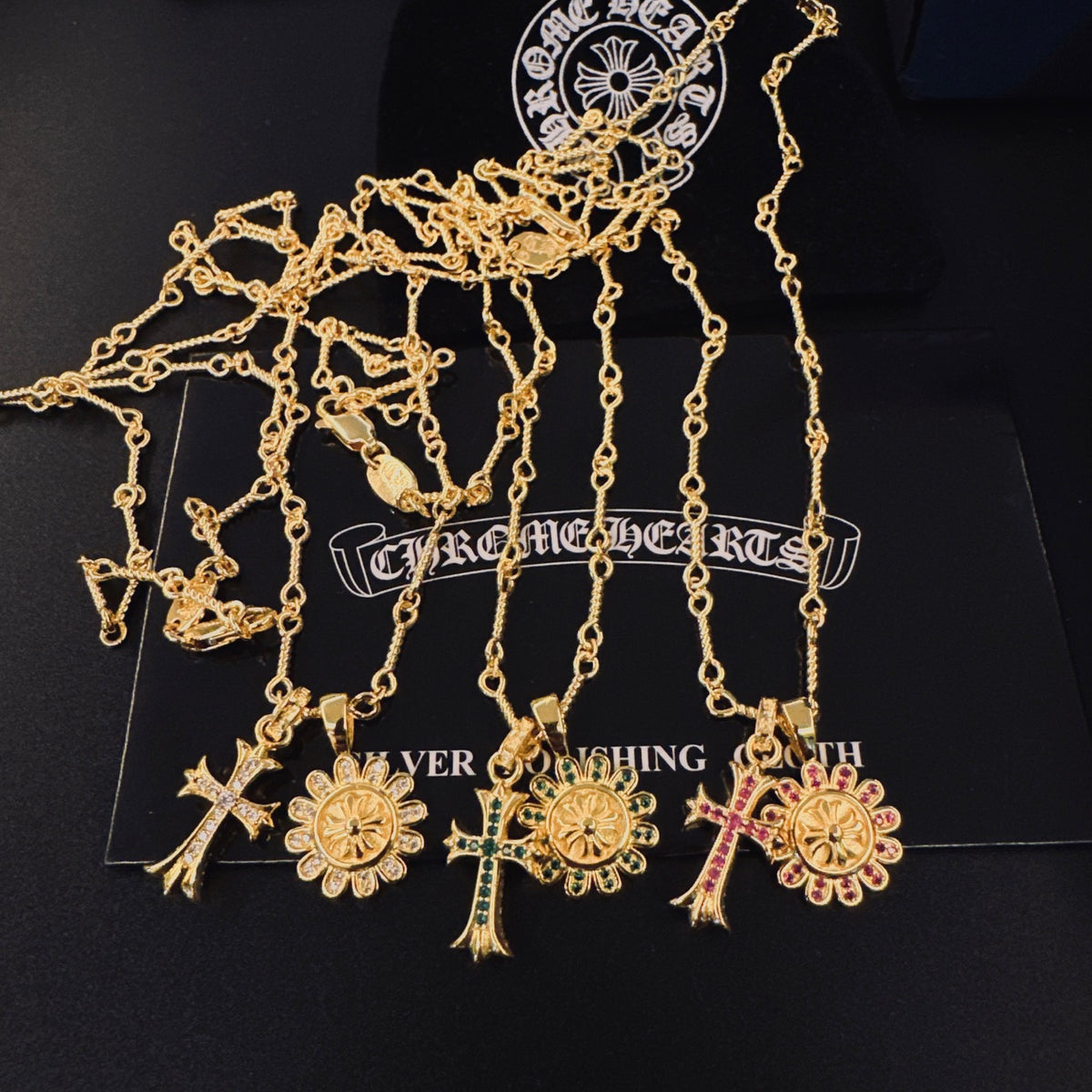 Chrome Hearts Gold-Tone Round Motif Necklace - album image 6